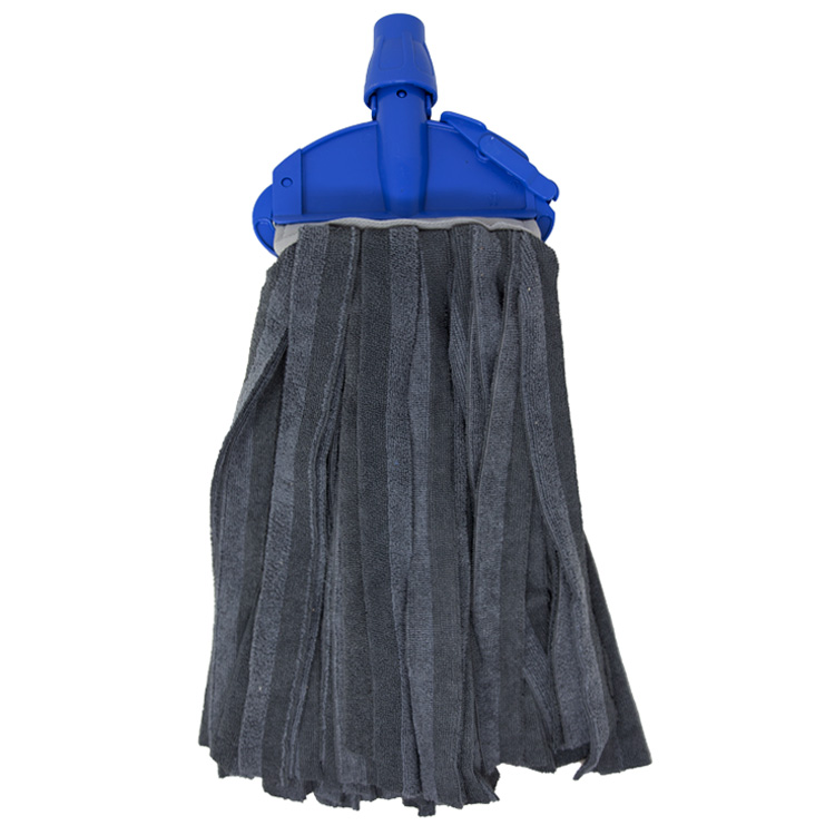 MICROFIBER MOP FOR HANDLE W/ HOLDER FOR INDUSTRIAL MOP BLUE | 8081/8014-B