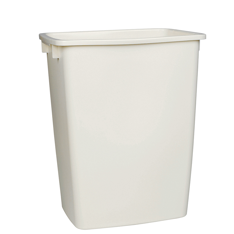 RUBBERMAID 36QT BISQUE OPEN WASTEBASKET | FG2806TPBISQU