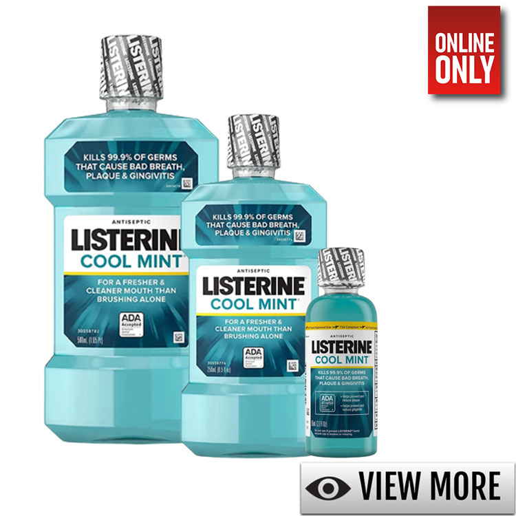 HEM5007365-2 LISTERINE MOUTHWASH ANTISEPTIC COOLMINT | VARIETY - Image 1