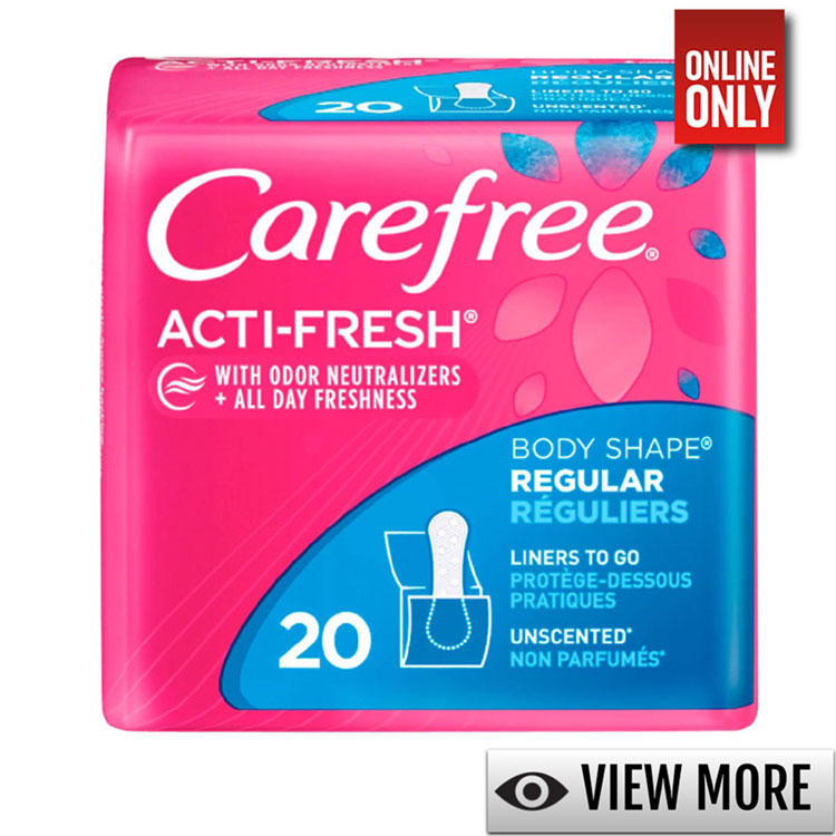 CAREFREE SCTI-FRESH BODY SHAPE REGULAR UNSCENTED | VARIETY