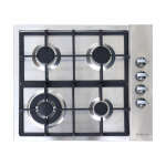 PREMIUM 23" 4 BURNER STAINLESS STEEL BUILT IN COOKTOP | PBS762A