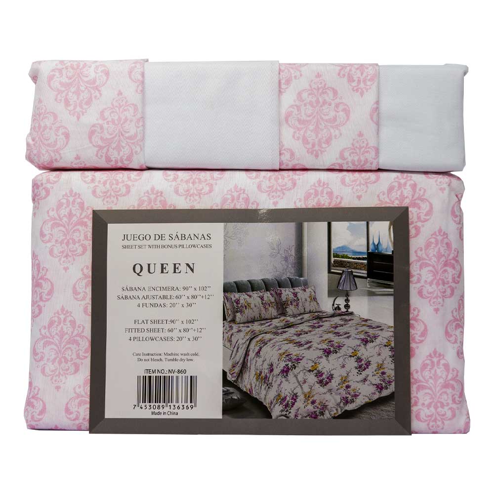 SCARLETT CLASSICS BEDSHEETS 4PC QUEEN | NV-860