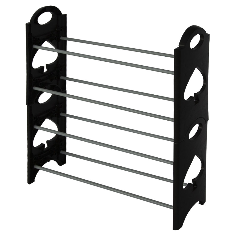 SHOE RACK PLASTIC 4 TIER | PRIMO-C421041