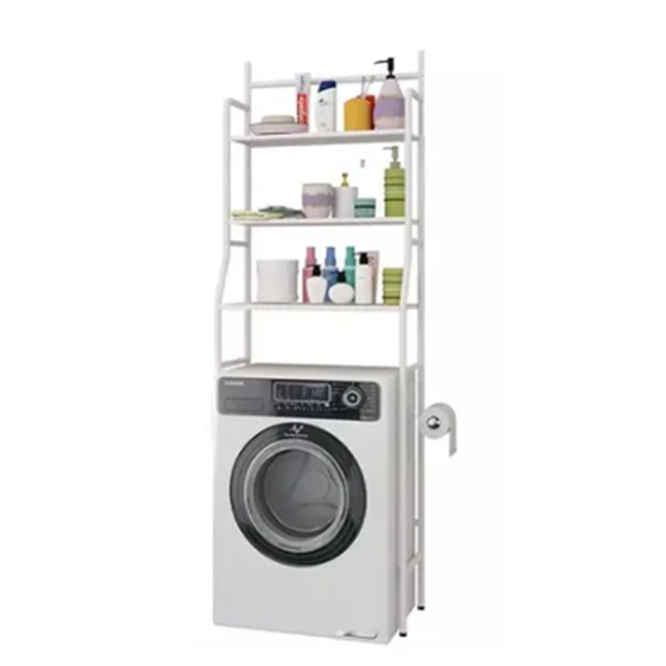 LAUNDRY ROOM 3 TIER WASHING MACHINE RACK STAINLESS STEEL WHITE | PRIMO-C421022