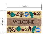 DOORMAT PRINTED COIR 18X28 WELCOME COASTAL | PRINTCOIR-1062 - Image 5