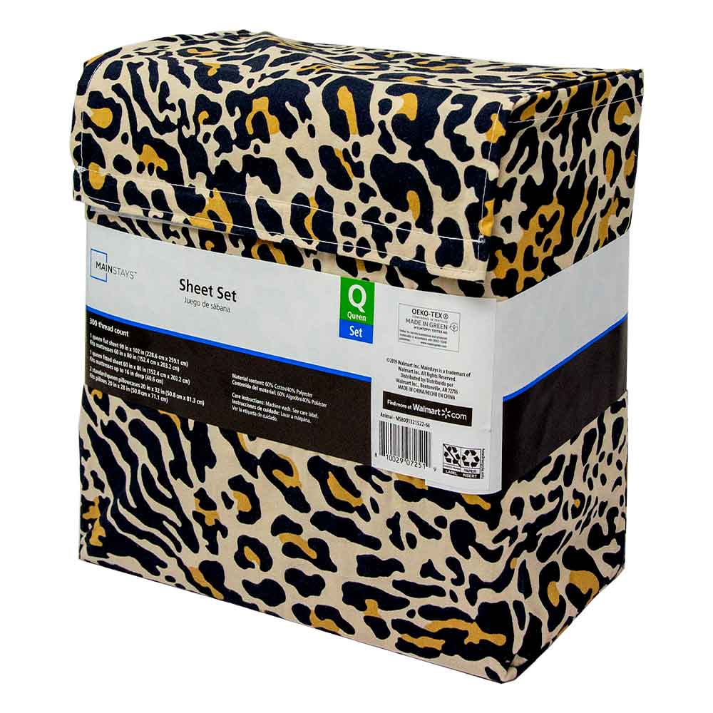 QUEEN SHEET SET LEOPARD PATTERN | 104541