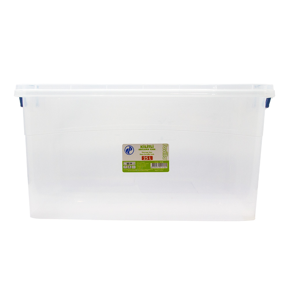 STORAGE BOX RECTANGLE 25L ​​LOCKABLE | AKY1218