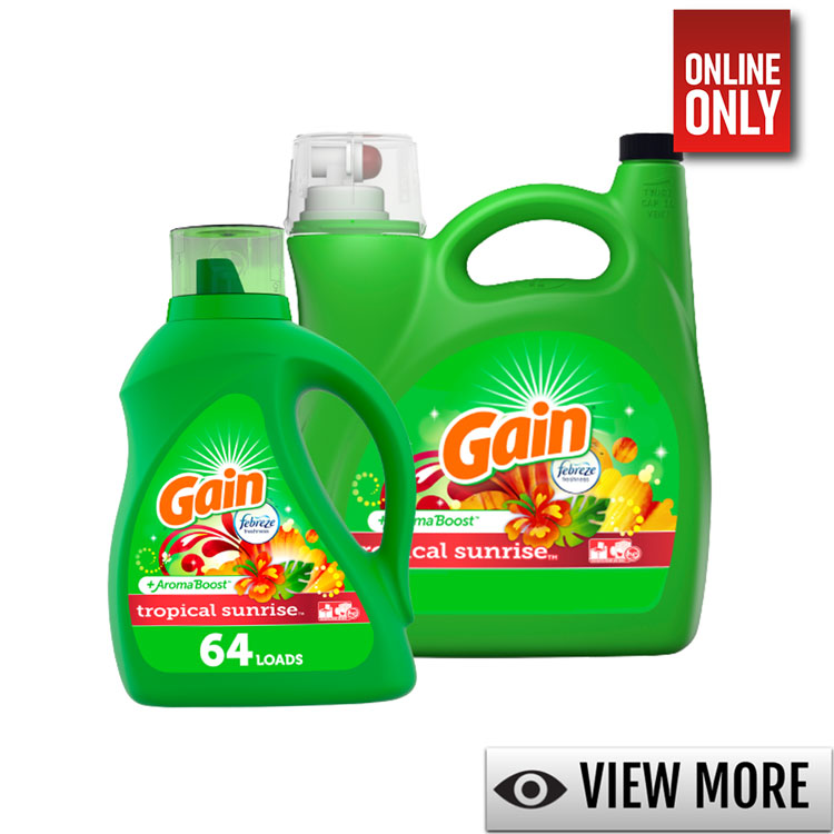 GAIN TROPICAL SUNRICE LIQUID LAUNDRY DETERGENT | VARIETY