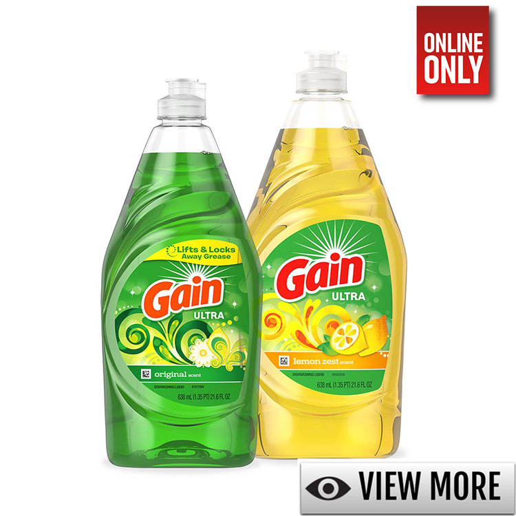 GAIN ULTRA DISHWASHING LIQUID DISH SOAP | VARIETY