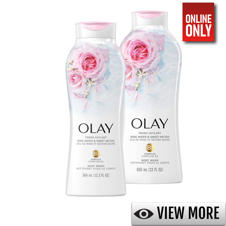 OLAY FRESH OUTLAST ROSEWATER & SWEET NECTAR BODYWASH | VARIETY