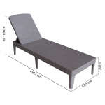 KETER JAIPUR SUN LOUNGER CAPPUCINO | 238726 - Image 2