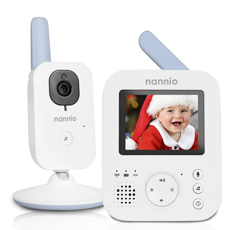 NANNIO HERO2 BABY MONITOR WITH CAM & AUDIO 2 WAY TALK 985FT. RANGE | B08C2963M