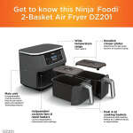 NINJA FOOD 4-IN-1 8-QUART 2 BASKET AIR FRYER | DZ100 - Image 7