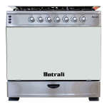 BOTRALI 5 BURNERS FREESTANDING STAINLESS STEEL GAS STOVE 36'' | K90-SS