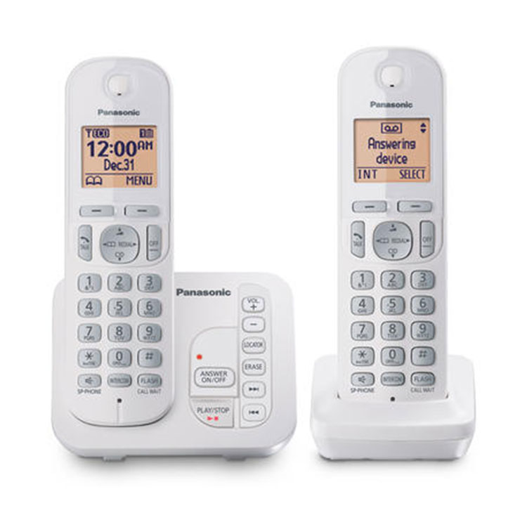PANASONIC DECT 6.0 2-HANDSET CORDLESS PHONE WITH CALL BLOCK | KXTG7122SK
