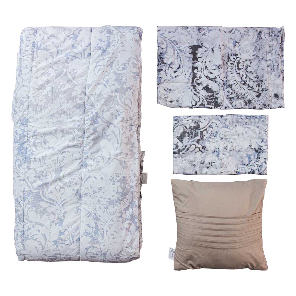 SCARLETT CLASSICS COMFORTER SET WITH CURTAIN | NV-1175