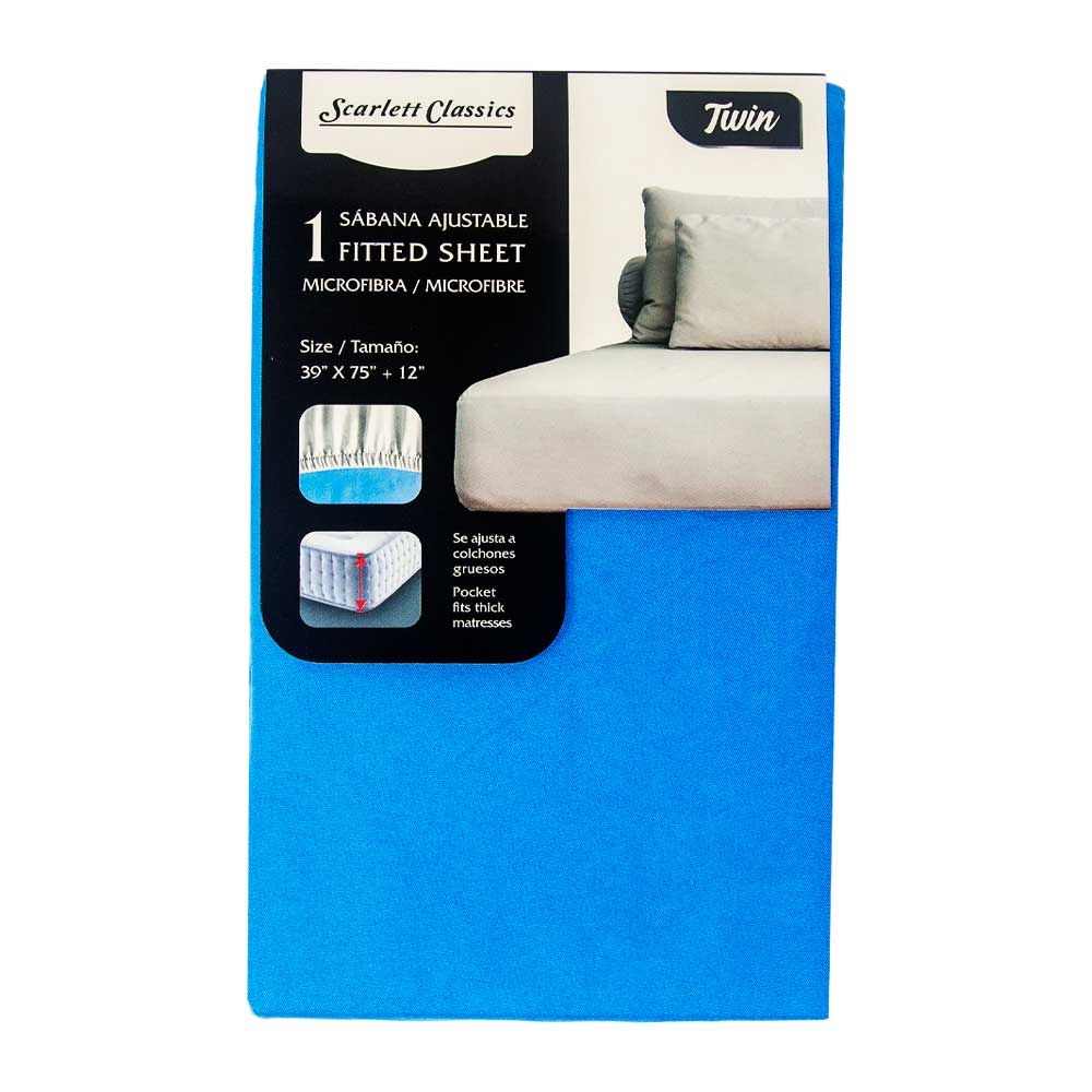 SCARLETT CLASSICS TWIN-SIZED FITTED SHEET 39" X 75" | NV-760