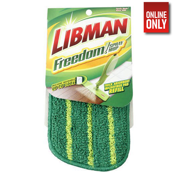 LIBMAN EXTRA WIDE FREEDOM SPRAY MOP PAD REFILL | 62304700630