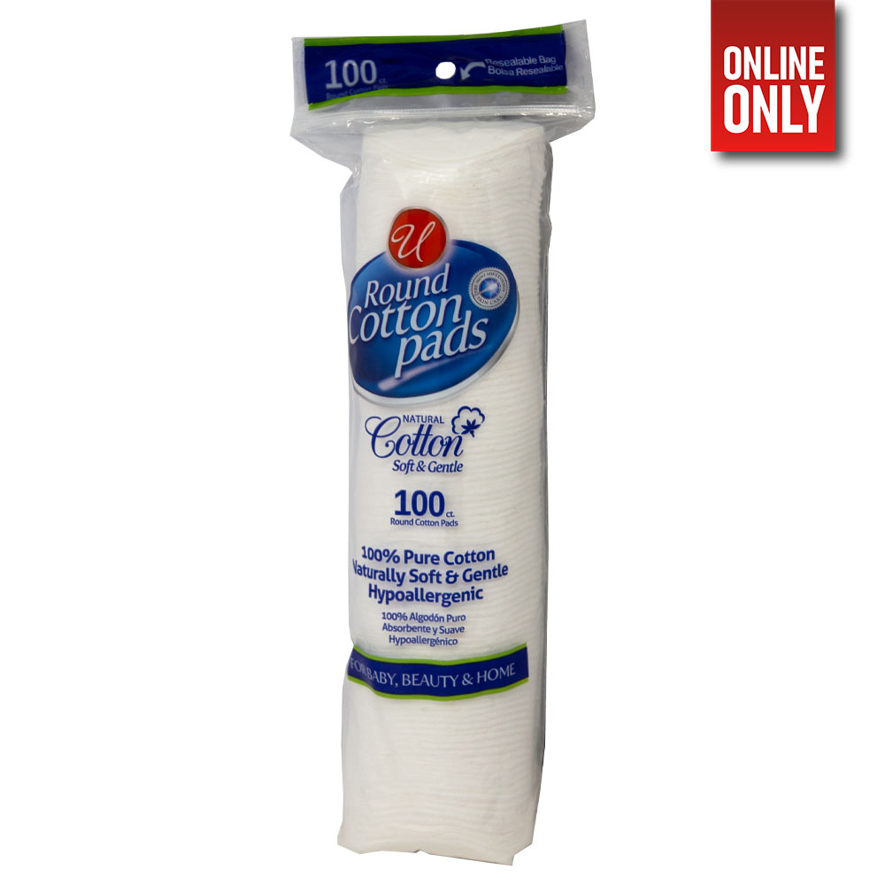 COTTON ROUNDS-UN 100-PADS UNIVERSAL | 676979862200