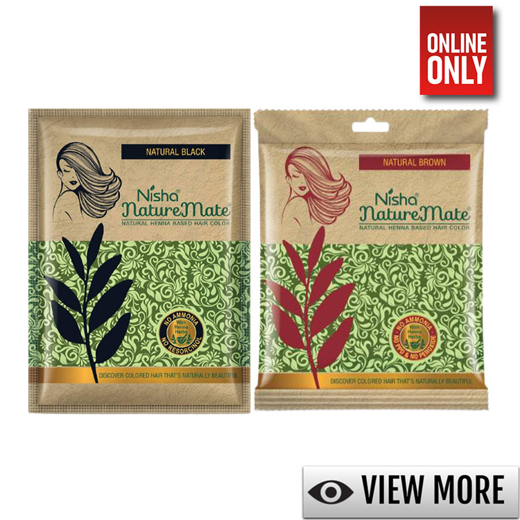 NISHA NATUREMATE POWDER HAIR COLOR 30 GR | VARIETY