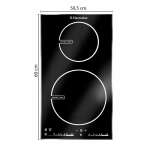 ELECTROLUX 12" ELECTRIC INDUCTION COOKTOP WITH 2 BURNERS TOUCH CONTROLS | ETIH3022EMB - Image 2