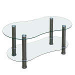 GLASS CENTER TABLE ROUND SHAPE | PRIMO-C421059 - Image 4