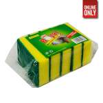 ROYAL SPONGE SCOURER GREEN 5PCS | RO-03-10 - Image 2
