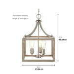 BOSWELL QUARTER 3-LIGHT BRUSHED NICKEL PENDANT DNI | 1002-427-108 - Image 5