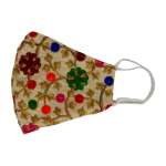 SAREE MATERIAL EMBROIDED FACE MASK | 20210075