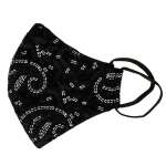 HEAVY EMBROIDED WORKED FANCY FACE MASK | 20210200 - Image 2