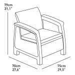 KETER CORFU BALCONY SET GRAPHITE | 204020 - Image 7