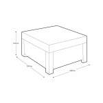 KETER CORFU BALCONY SET GRAPHITE | 204020 - Image 8