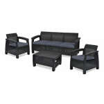 KETER CORFU TRIPLE SET GRAPHITE | 204180