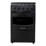 MIKASA 24" GASRANGE 4PIT BLACK | 209BLK