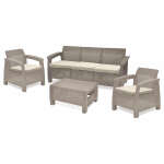 KETER CORFU TRIPLE OUTDOOR SET CAPPUCCINO | 223877