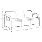 KETER CORFU TRIPLE OUTDOOR SET CAPPUCCINO | 223877 - Image 6