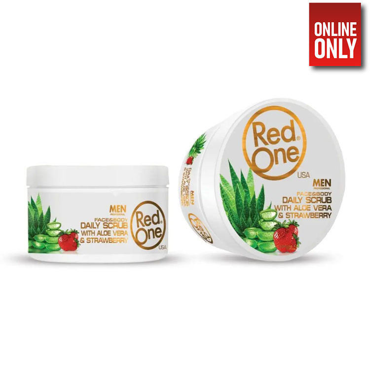 RED ONE MEN FACE & BODY SCRUB ALOE VERA 450ML | SIMP-2543