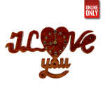 WOODEN I LOVE YOU CLOCK | 363590136