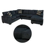 PEAK LIVING TRANSITIONAL 5-SEAT SECTIONAL SOFA PERTH SMOKE | 5210+30-4214 - Image 2