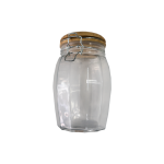 GLASS CANISTER 19.5 CM (H) WITH AIRTIGHT SEAL | 752-85915