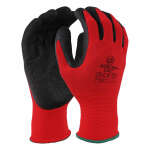 WORK GLOVES NYLON RED/BLACK | 7555 - Image 2