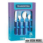 TRAMONTINA TABLWARE 24PC SET | VARIETY