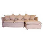 COMFORTABLE BEIGE L-SHAPED SOFA SET   | 851-MA111932CO