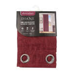 FAUX LINEN BLACKOUT WINDOW CURTAIN 229X140 CM TERRACOTTA | BA-654