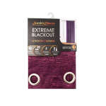 EXTREME BLACKOUT WINDOW CURTAIN 229X140 PLUM | BA-673