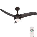 42" INDOOR CEILING FAN WITH DIMMABLE LIGHT & REMOTE | CF42-BK3