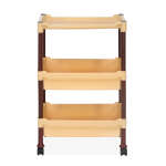 NILKAMAL 3 TRAY STORAGE TROLLEY PLASTIC BEIGE | CNT-TL19 3 - Image 6