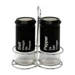 GLASS SALT & PEPPER SET WITH RACK | DBT-109572 - Image 4