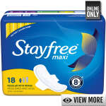 STAYFREE MAXI PADS REGULAR WITH WINGS | VARIETY