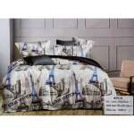 BED SHEET WITH PILLOW CASE SET LOUIS VUITTON WHITE | HIR-1016